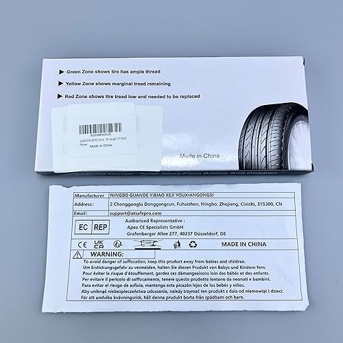 Miniatura 9 de Godeson 88702 Medidor de profundidad de banda de rodadura de neumáticos con código de color inteligente (paquete de 10)