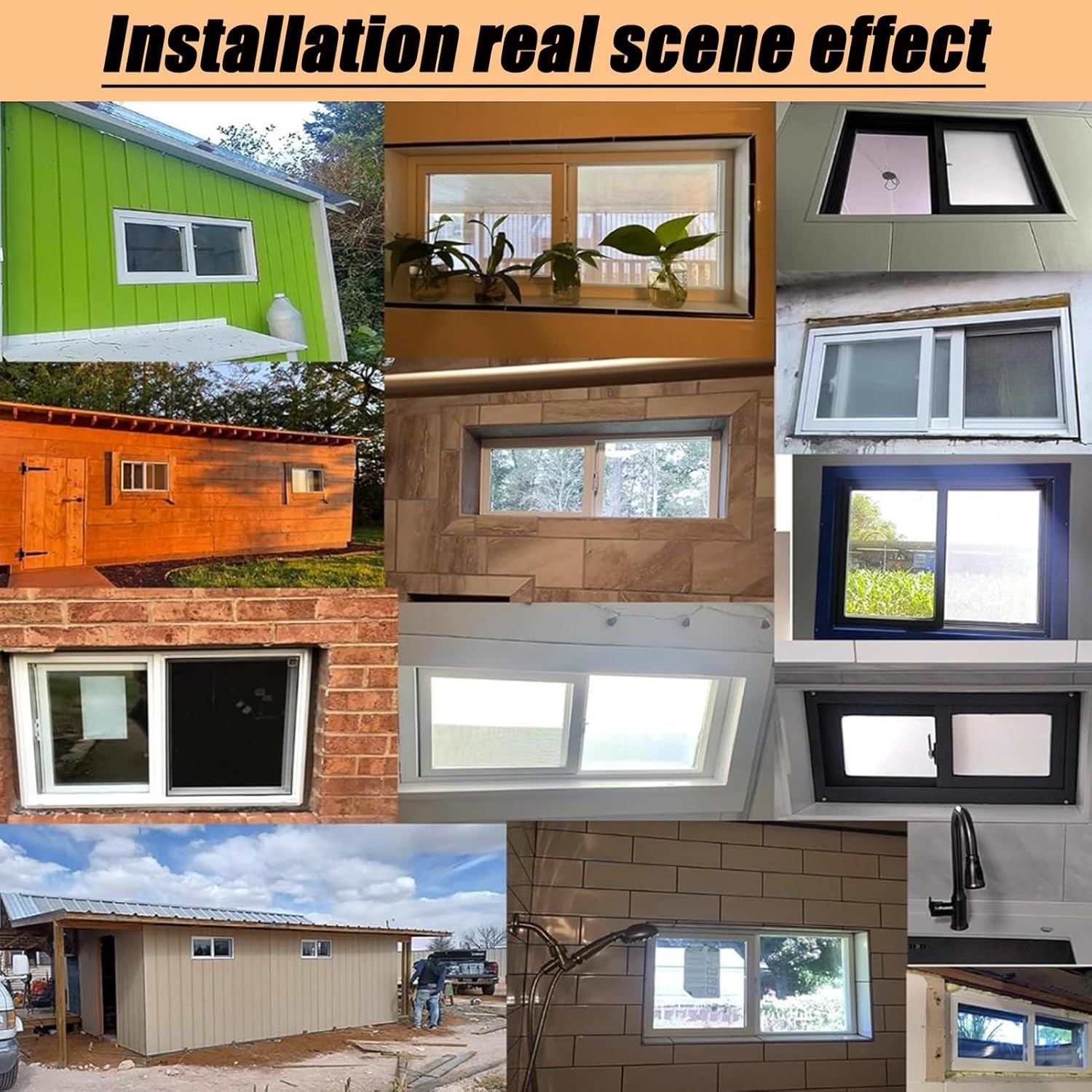 YVYKFZD Shed Window Lockable, Horizontal Sliding Window, Basement Replacement Windows with Screen and Tempered Glass, Aluminum Mobile Home Windows, for Chicken Coops/Cabin/Garage(WxH 21x12in/53x30cm)