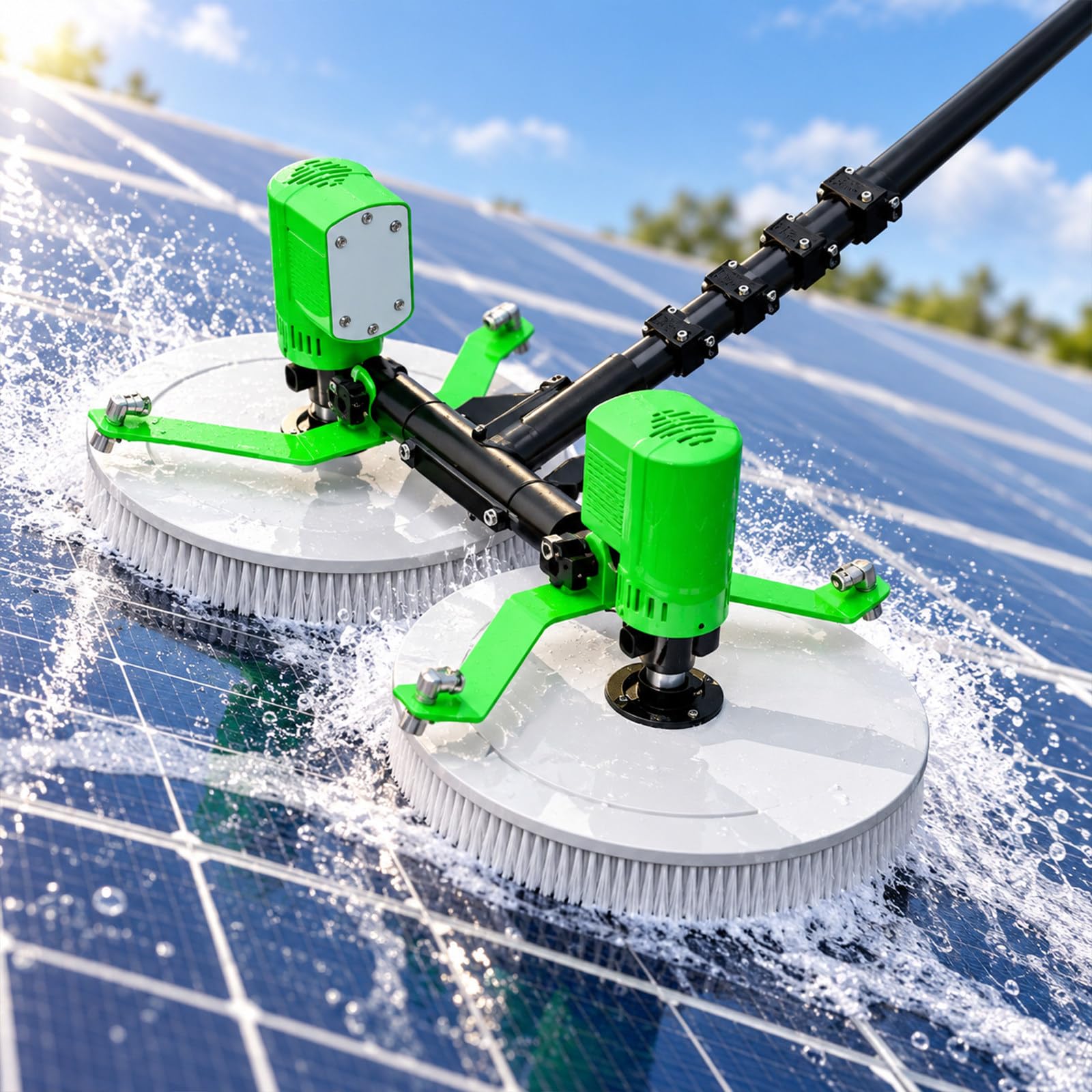 Cepillo Eléctrico Para Limpieza De Paneles FV Dualpower-7.5m