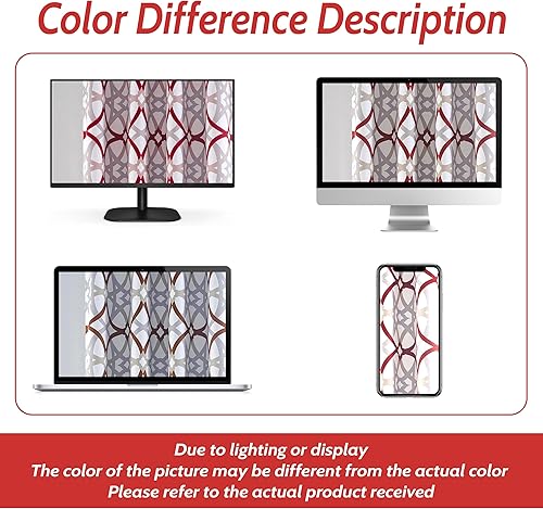 Miniatura 9 de DriftAway Alexander - Cortinas opacas 80% para sala de estar, 250 GSM, patrón a juego con aislamiento térmico, oscurecimiento de la habitación, geo