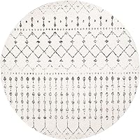 Vista 45 de nuLOOM 2x8 Alfombra de Área Blythe Marroquí, Negro y Blanco, Diseño Bohemio Desvanecido, Resistente a Manchas, Para Dormitorio, Comedor, Sala