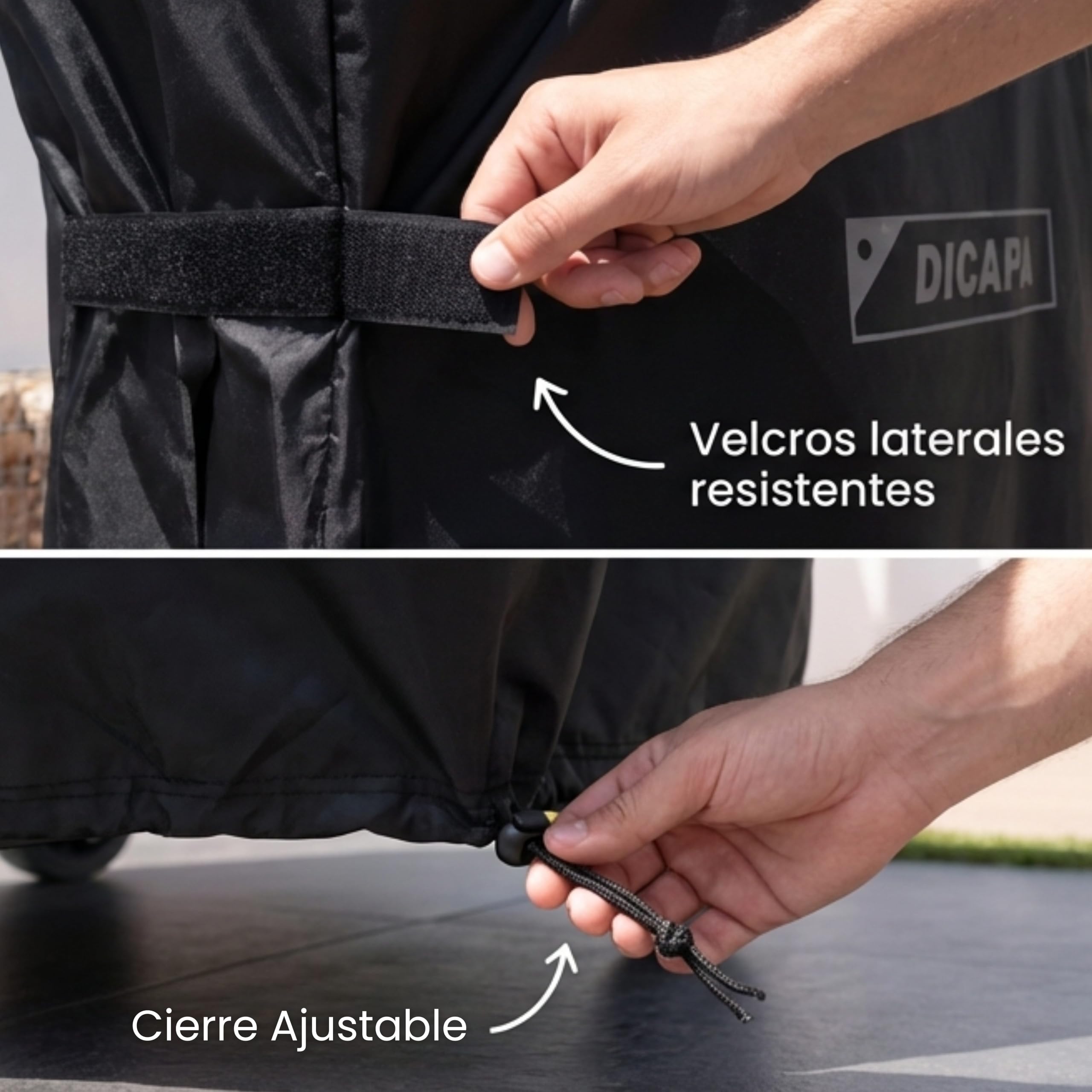 DICAPA Funda Barbacoa Exterior Impermeable, Funda Exterior Impermeable, Fundas Protectora para Barbacoa de (147x61x117cm), Funda Impermeable Exterior, Funda BBQ