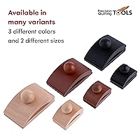 Vista 6 de Precision Quilting Tools Abrazaderas elegantes de madera para edredón - 4 clips grandes (Oscuro) y tornillos para colgar en la pared. ¡Cuélguelos