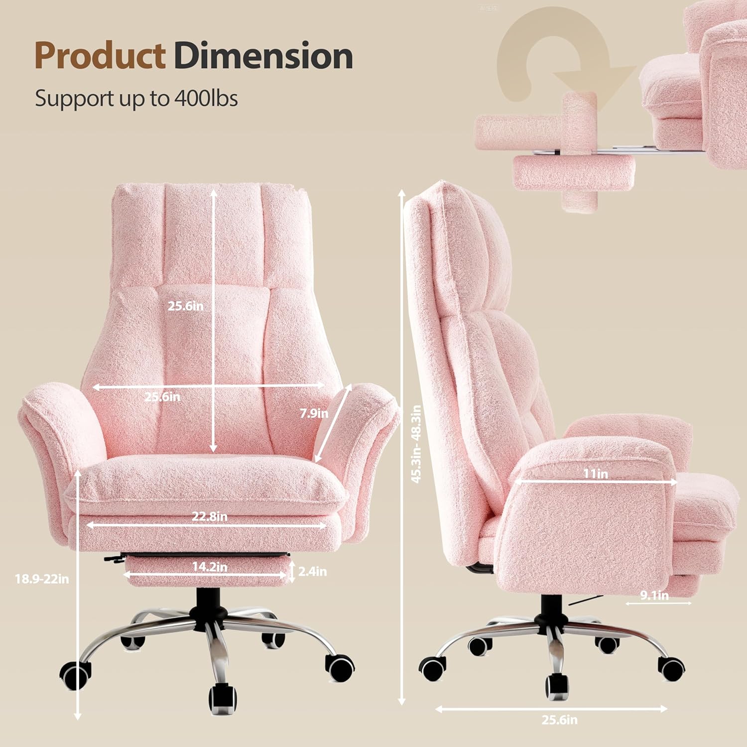 Exploded view of the HOMRELEXA BGY01 office chair components for assembly.
