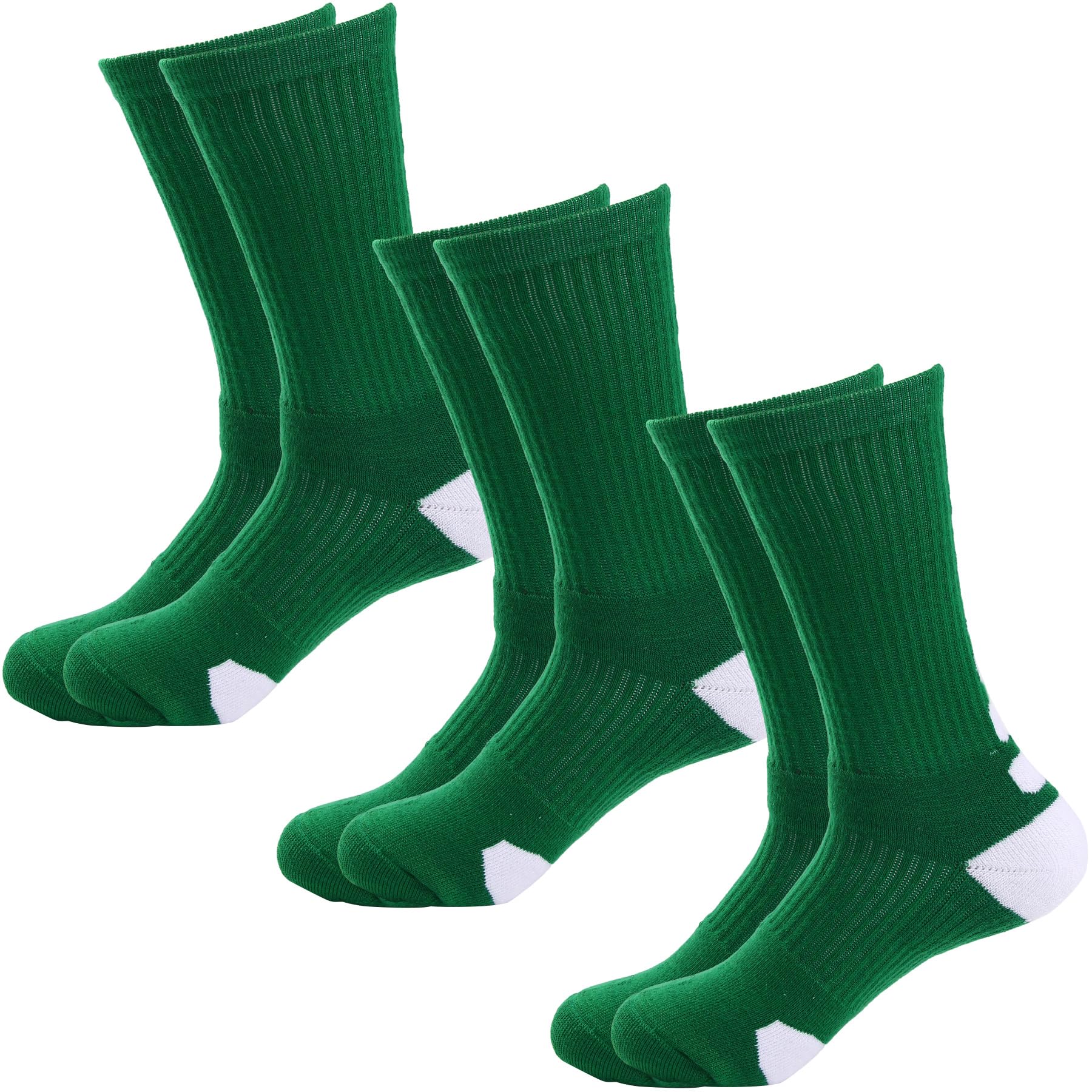 Dress CiciMen's Cycling Socks Sport Crew Length Socks Athletic Cycling Socks 3Pairs