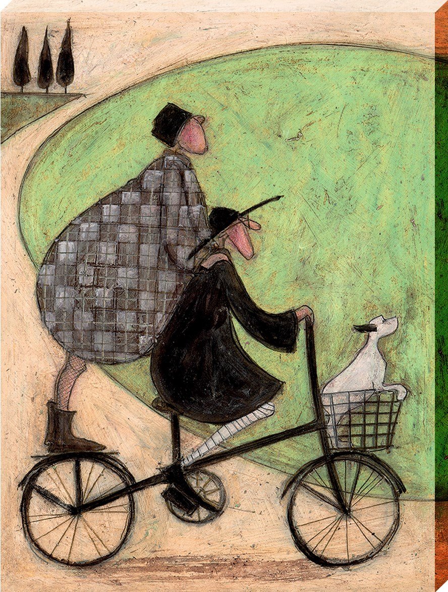 Toile imprimée Sam Toft multicolore 30x40 cm pour égayer un mur blanc