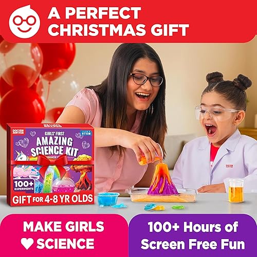 Miniatura 9 de Doctor Jupiter Kit de ciencia increíble para niñas de 4 a 5 a 6 a 8 años  Ideas de regalos de Navidad, cumpleaños para niñas de 4 años en adelante,