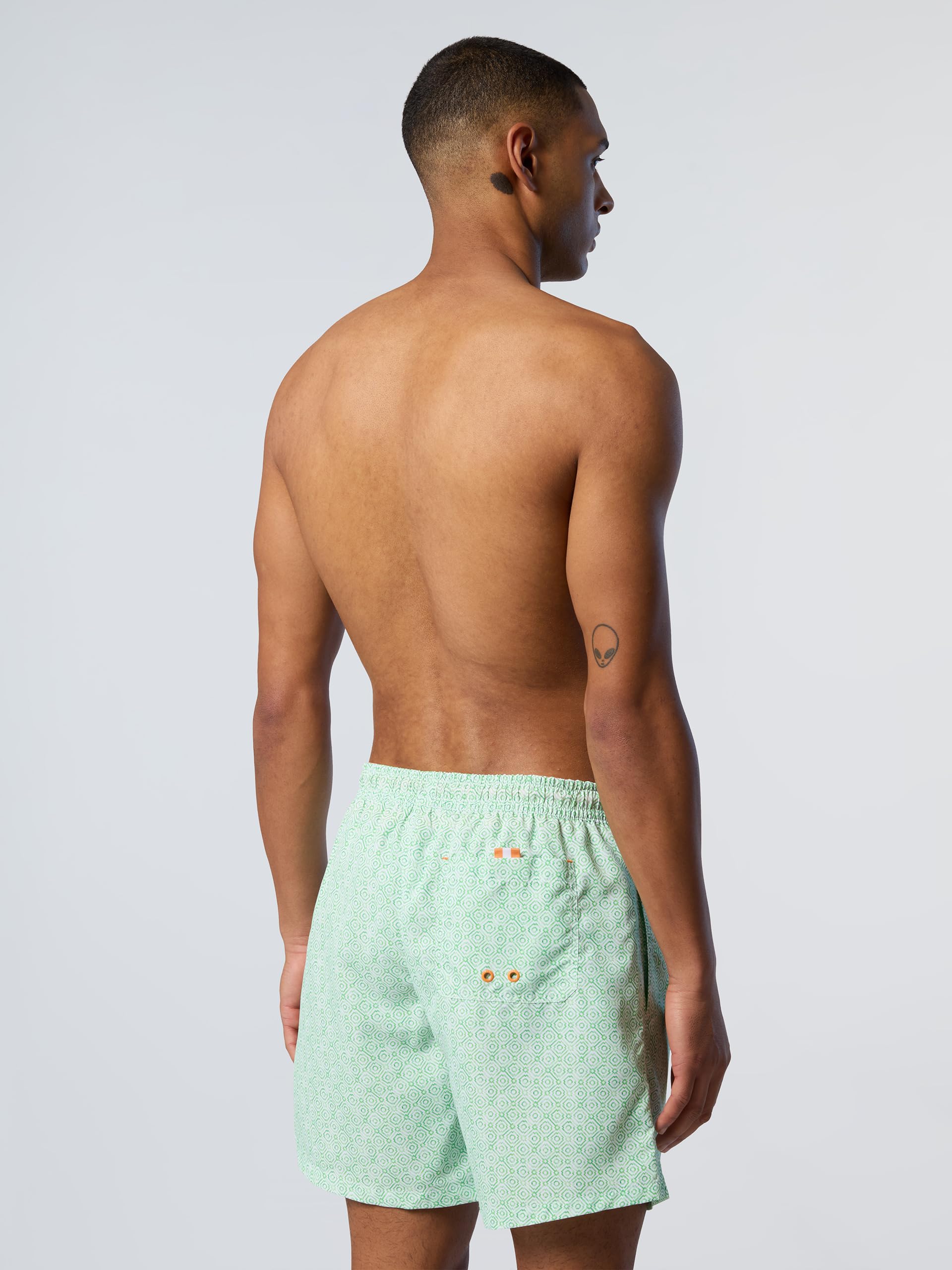 NORTH SAILS Boxer Mare Uomo in Poliestere Riciclato con Stampa Grafica Ironica