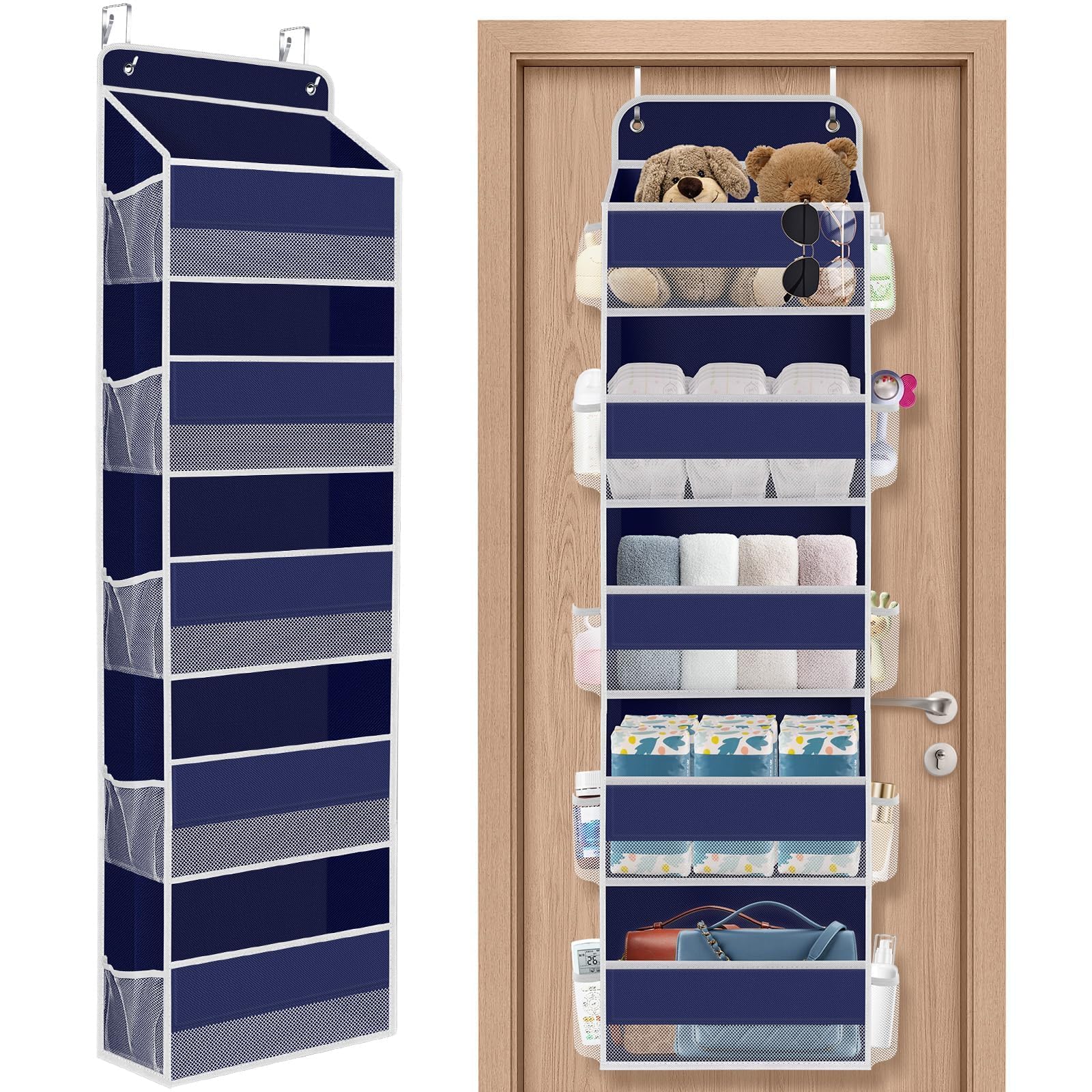 1Pack Over The Door Organizer Large Capacity Hanging Storage Room Organizer