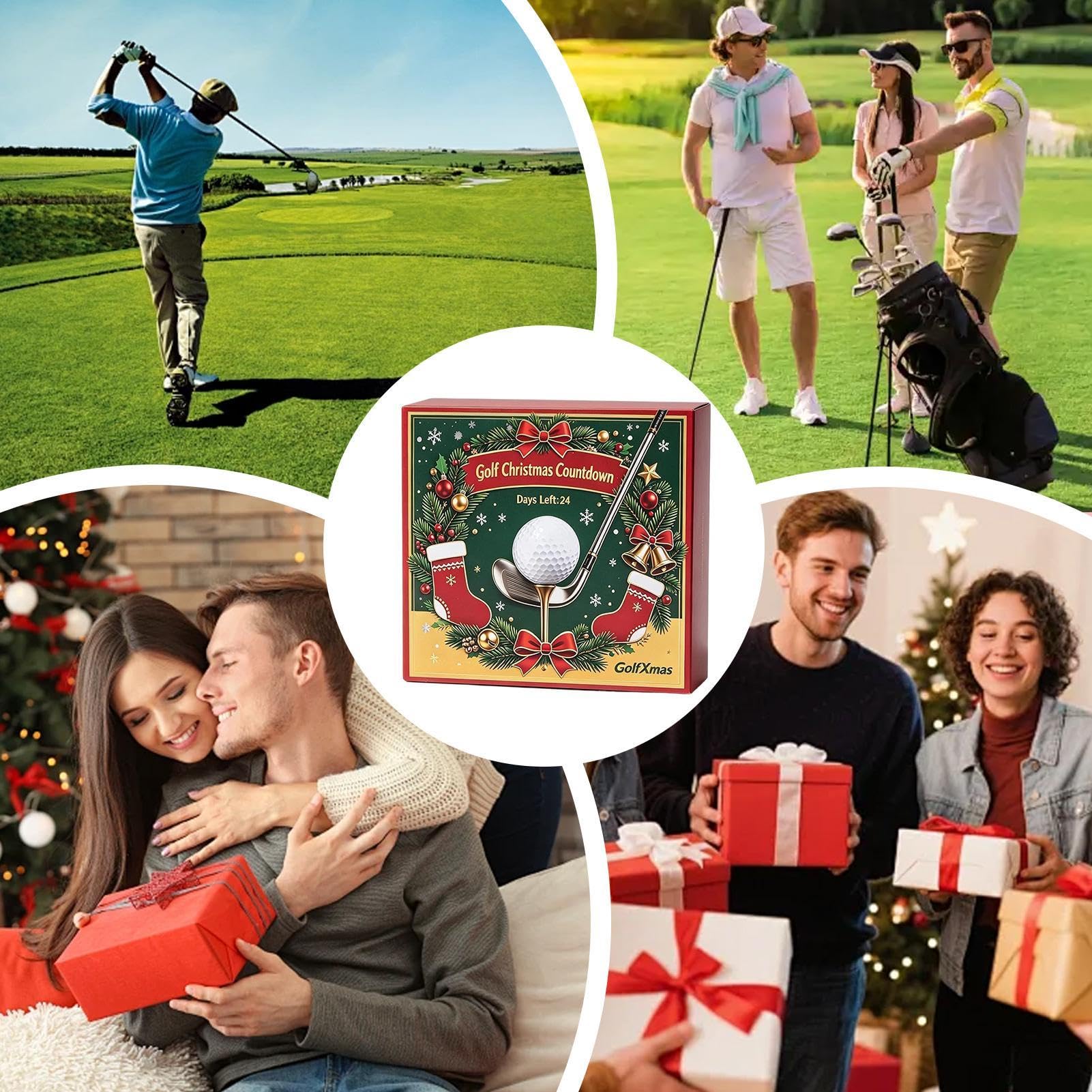 Golf Adventskalender Countdown Kalender Sport Thema 24 Tage Kollektion