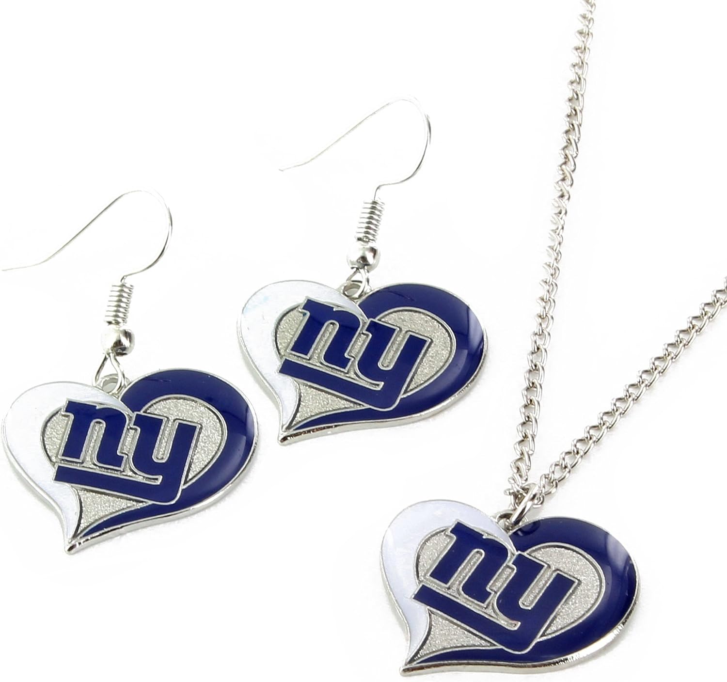 NFL Arizona Cardinals Swirl Heart Earrings & Pendant Set : Sports & Outdoors