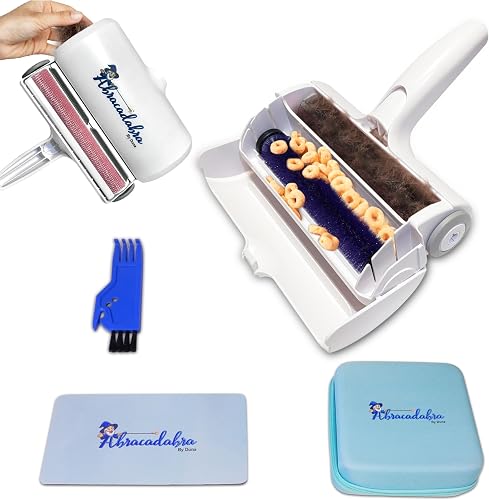 Duna Abracadabra Washable Dual Roller Pet Hair Remover – Original Size Reusable 