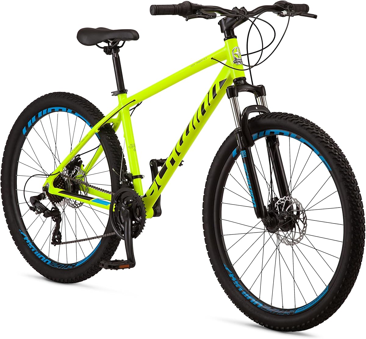 Schwinn High Timber Mountain Bike for Adult Youth Men Women Boys Girls, 24 to 29-Inch Wheels, 7 or 21-Speeds, Front Suspension, Aluminum and Steel Frame Options