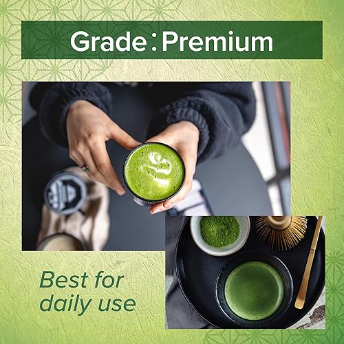 Miniatura 4 de Granja Onkatsu Serie Uji Matcha - Grado premium y ceremonial - Té japonés hecho en Japón - Etiqueta inglesa (Uji Premium Grade)