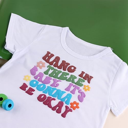 Miniatura 7 de Tintnut Rollo de vinilo de transferencia de calor, 10 pulgadas x 6 pies, rollo de espuma de transferencia térmica de color verde bosque 3D mediano