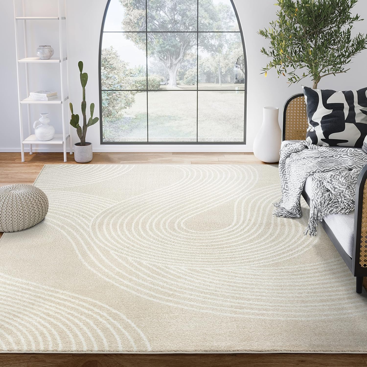 Abani Swirl Area Rug