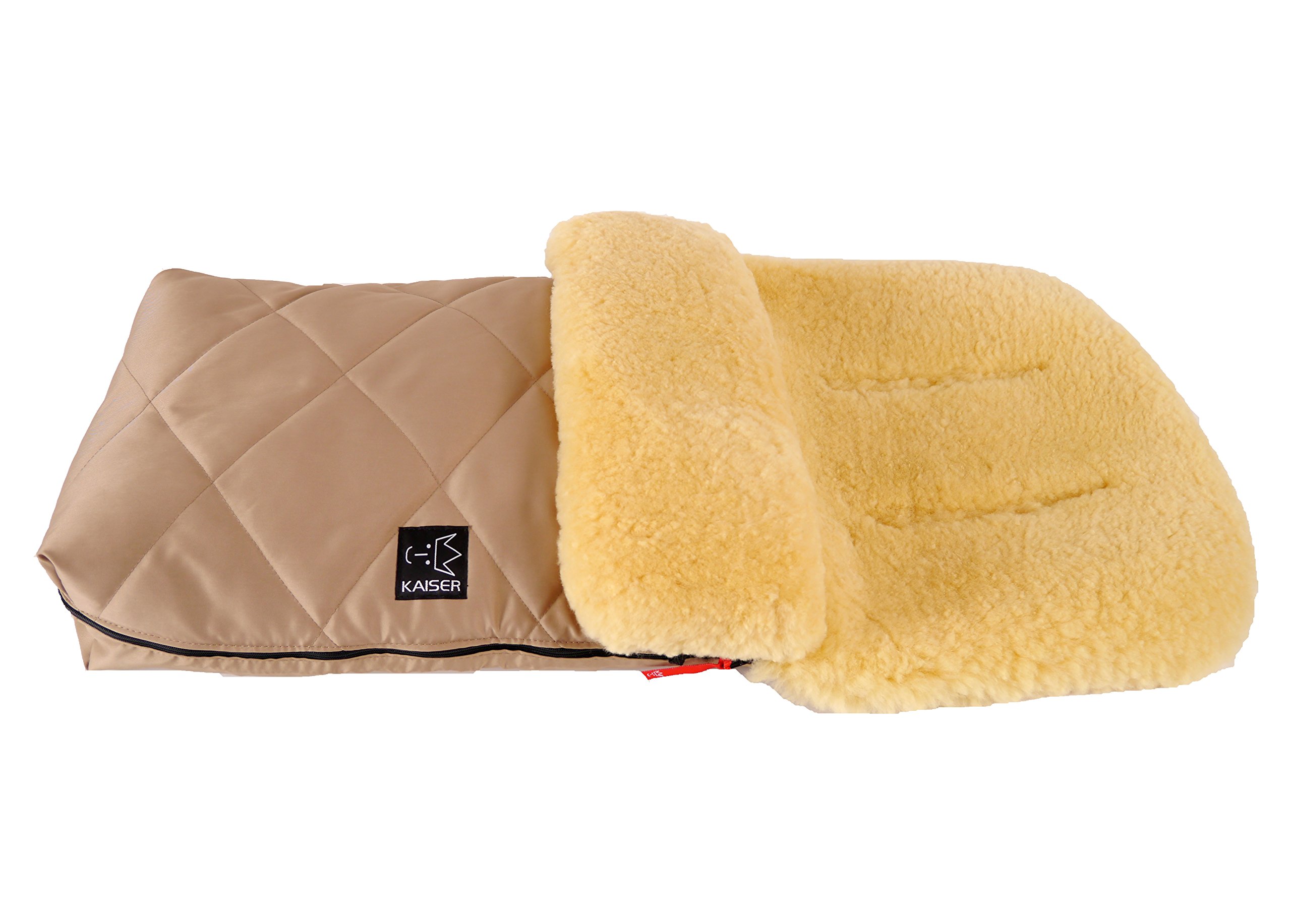 Kaiser 6541131 Lammfellfußsack Natura, sand