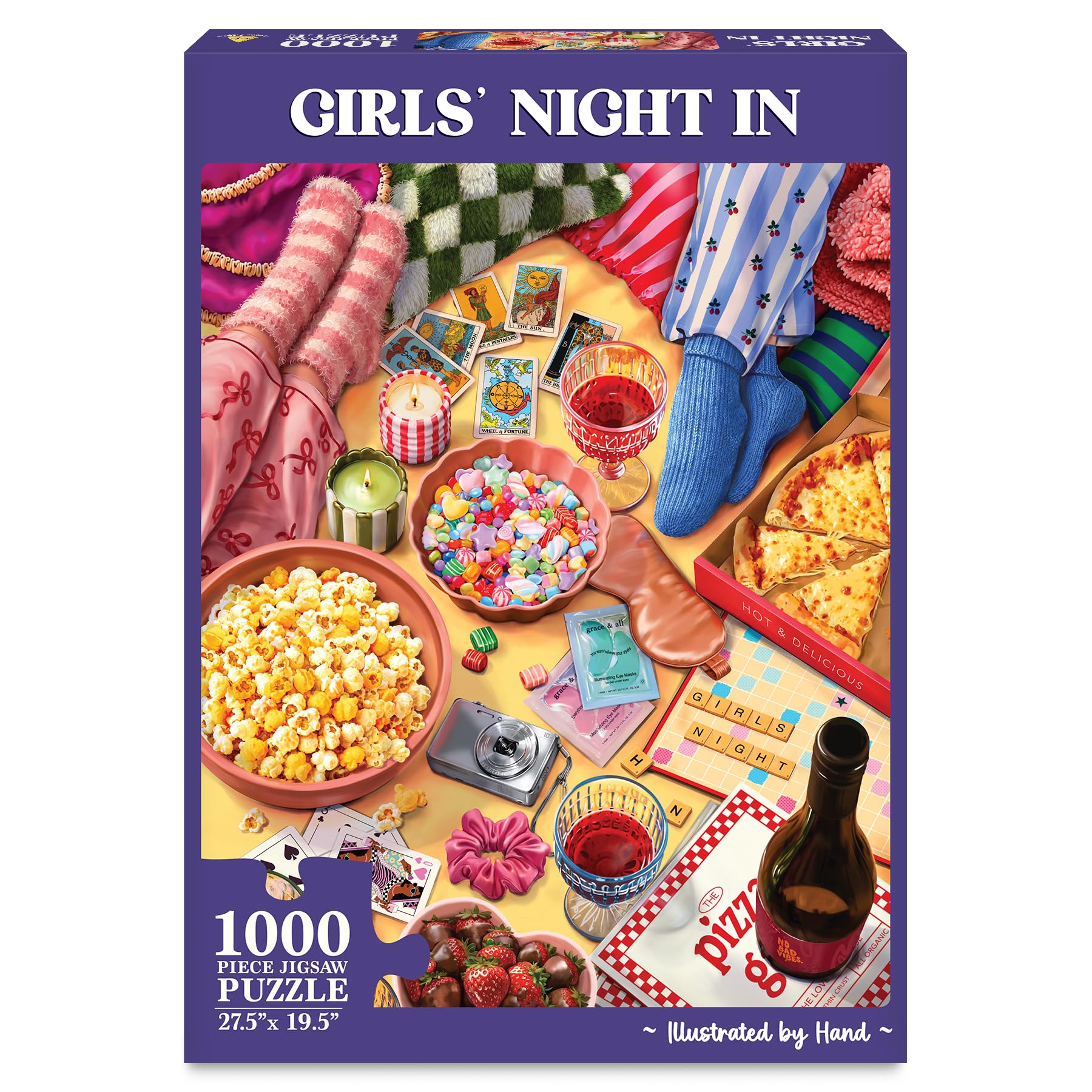 Jigsaw Puzzle 1000 Piece – Girls' Night in for Teens & Adults