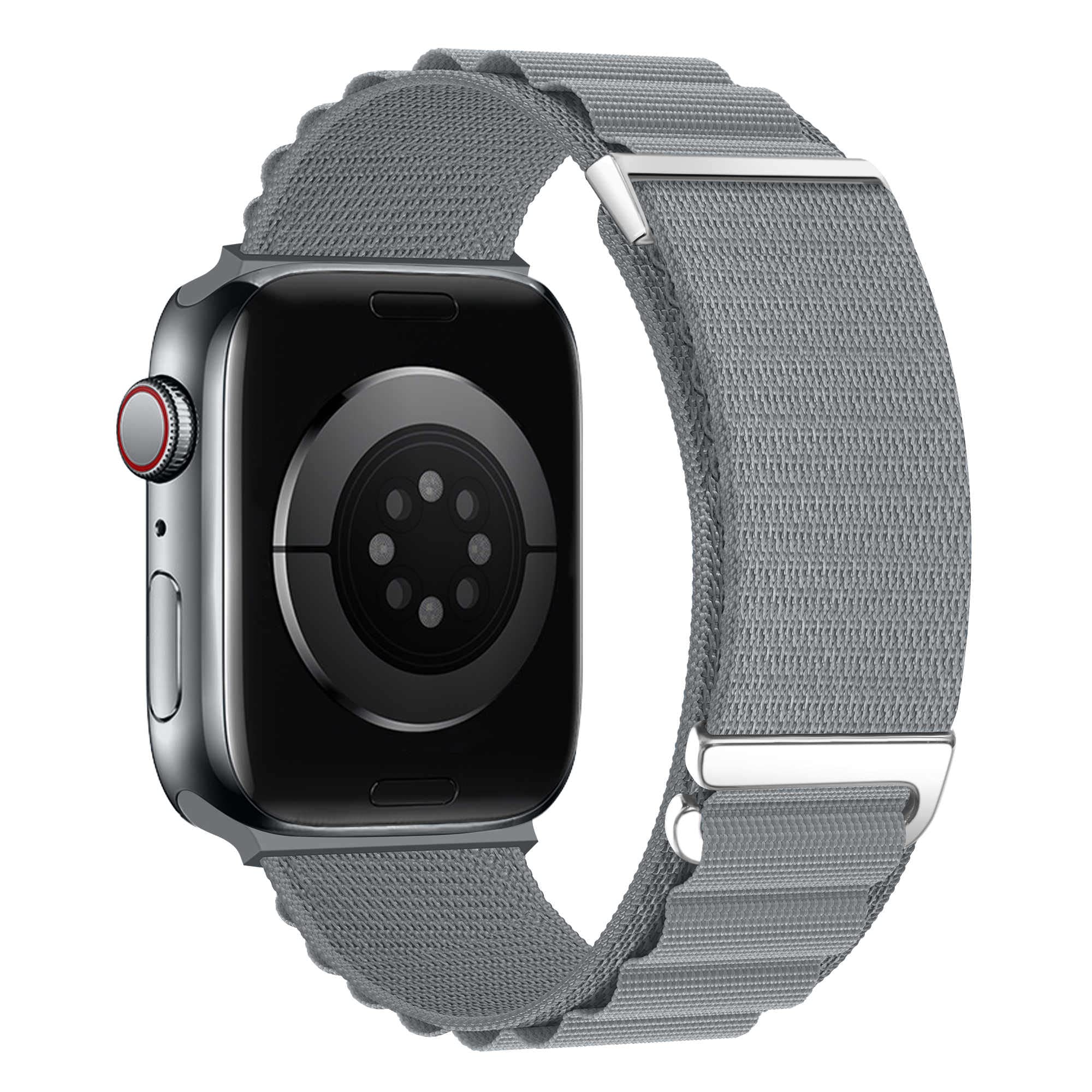 SUIMUMU Alpine Loop Compatible with Apple Watch Ultra 49mm Strap Textile Stretch Nylon Titanium C-Hook Strap for iWatch Series 8/7/6/SE/5/4 45mm 44mm 40mm 41mm Strap Band(Not Include Watch)