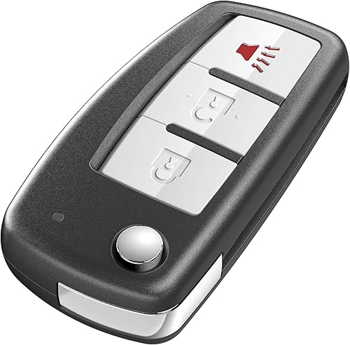 Miniatura 6 de VOFONO Llavero de encendido con tapa para coche sin cortar para Nissan Rogue 2014 2015 2016 2017 Reemplazo para FCC ID CWTWB1G767