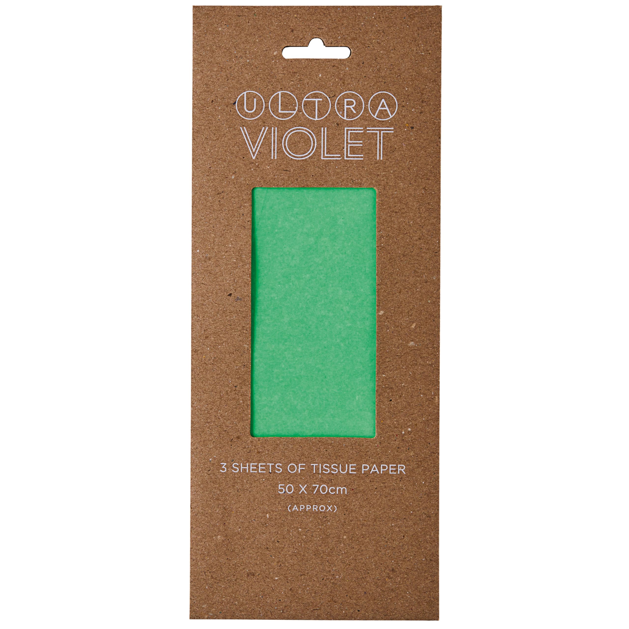 Design By Violet 3 Sheet Green Neon Tissue – Vibrant Green Wrapping Tissue Paper for Gift Bags, Hampers & Craft Projects – 50cm x 70cm