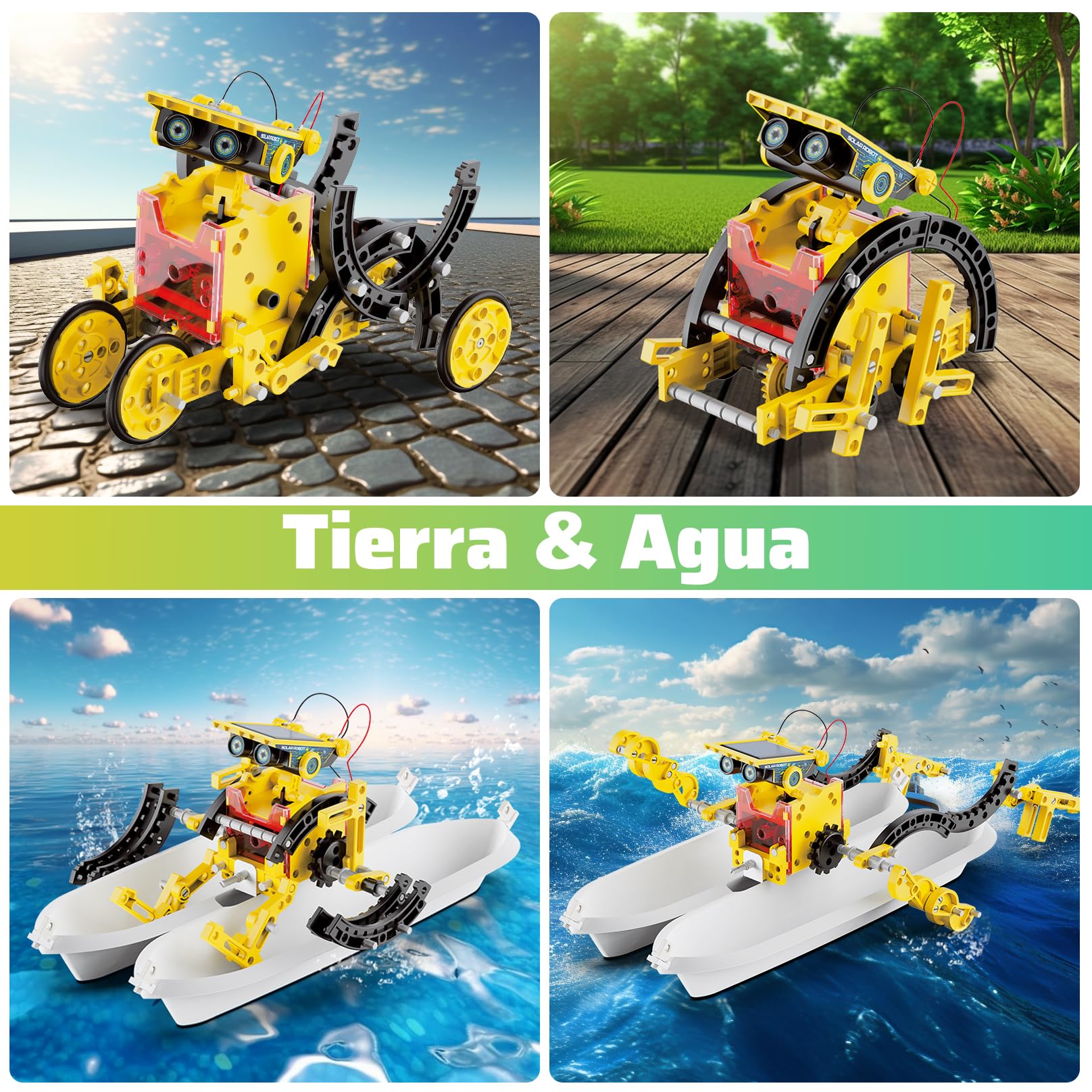 Hot Bee Robot solare per bambini, esperimenti per bambini dai 6 ai 10, regalo ragazzo 8 9 10 11 12 anni, giocattolo da 8 a 12 anni per ragazzi