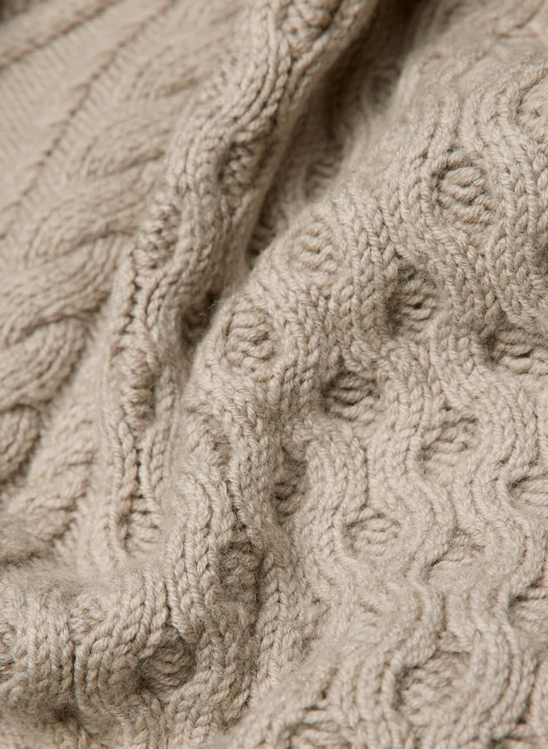 Majdan Womens Cable Knit Open Front Cardigan Casual Long Sleeve Wrap Sweater with Removable Belt - Image 4