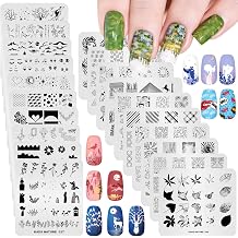 KADS 20Pcs Nail Stamp Plates Set Nails Art Stamping Plates Leaves Flowers Animal Chinese Style Nail Plate Template Image Plate