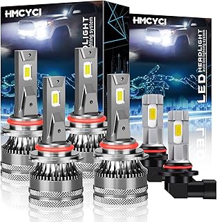 LED Headlight Bulbs Compatible For 2003-2006 Chevy Silverado 1500 2500 3500 HD, 9005/HB3 High Beam + 9006/HB4 Low Beam + 9145 Fog Light,6000K White, Plug and Play, Pack of 6