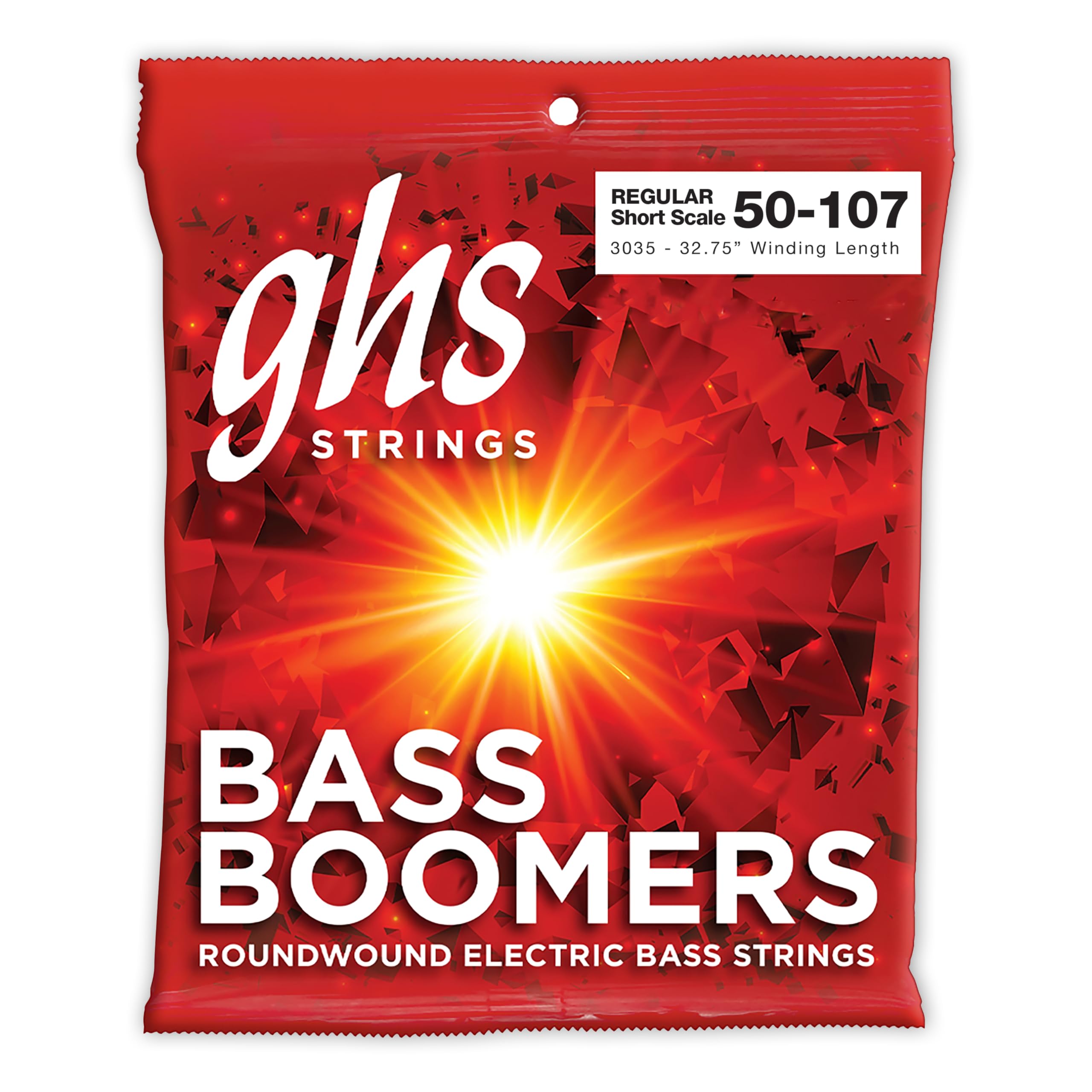 Zestaw strun do gitar elektrycznych GHS BASS BOOMERS - 3035 - Małe Mensur - Normalny - 050/107