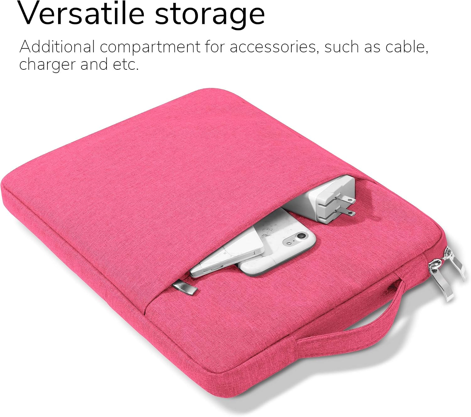 GMYLE MacBook Air 13 Inch Case A1466 A1369 Old Version 2010 2017 and 13 13.3 Inch Handle Carrying Sleeve Bag 2 in 1 Set (Pink Marble & Pink)