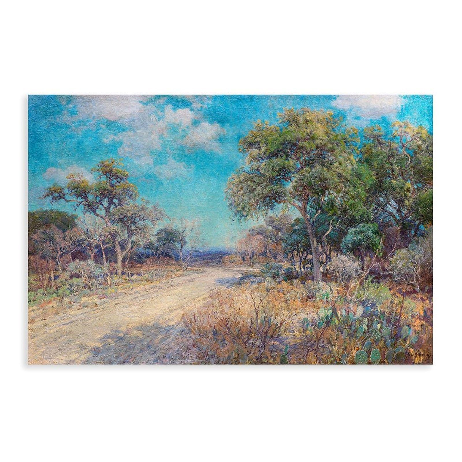 DFJyjFGJJ Julian Onderdonk,Road to The Hills, Canvas Poster And Wall Art Picture Print Modern Family Bedroom Decor 12" L X 18" W