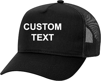 Custom Name Embroidered Personalized Otto 32-285 Mens Five Panel Mid Profile Style Mesh Back Trucker Dad Baseball Hat Cap