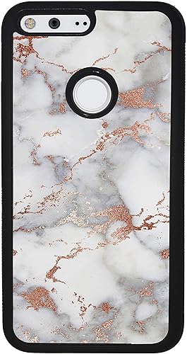 Miniatura 5 de Rose Gold Marble Black Rubber Phone Case Compatible With Google Pixel 10, 10 Pro, 10 Pro XL, 9a, 9 Pro, Pixel 9, Pixel 9 Pro XL, 8a, 8 Pro, 8, 7, 6,