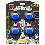 Crystal Ice Scent Car Air Freshener Clip,Provides Long Lasting Fragrance Holding for Over 120 Days,4 Vent Clips,4ml Each,Car Accessories for Men or Women(Crystal Ice)