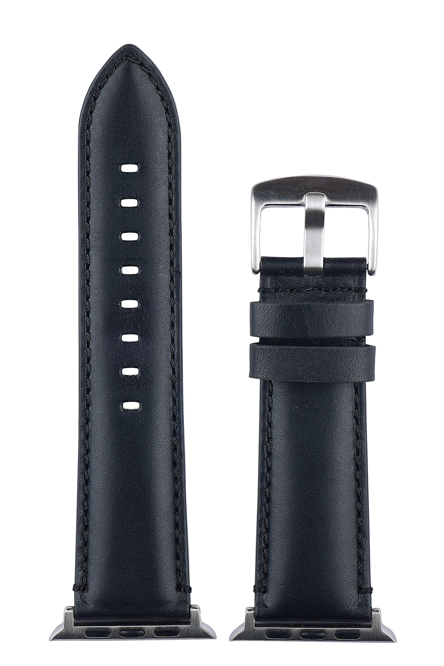 EXOR RODEO H BLACK Colour leather watch strap With CUT EDGE finish of 24MM Genuine leather strap/Bnad (B08MV4YR3V) Amazon Price History, Amazon Price Tracker