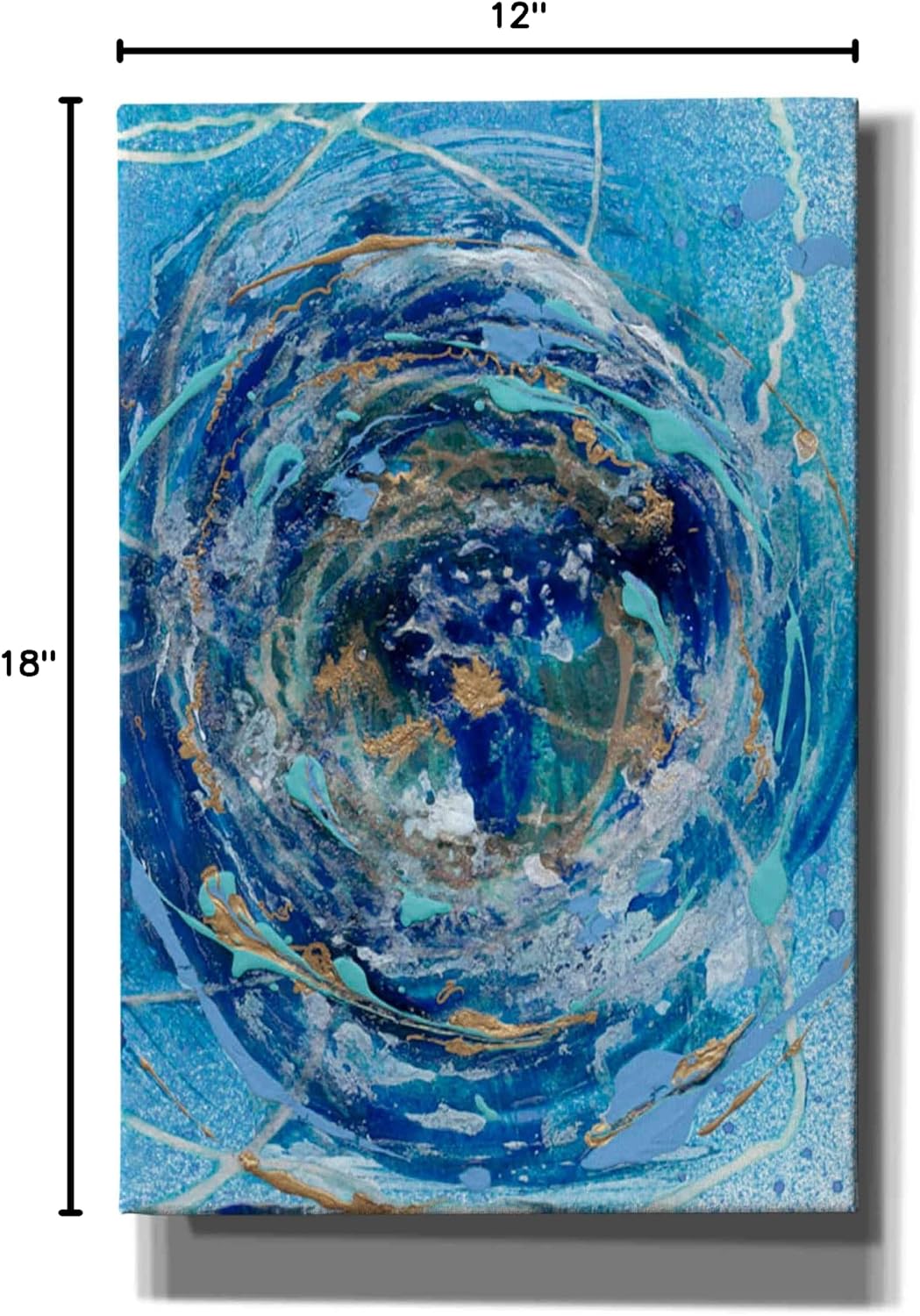 Epic Graffiti 'Waterspout I' by Alicia Ludwig Canvas Wall Art, 12"x18"