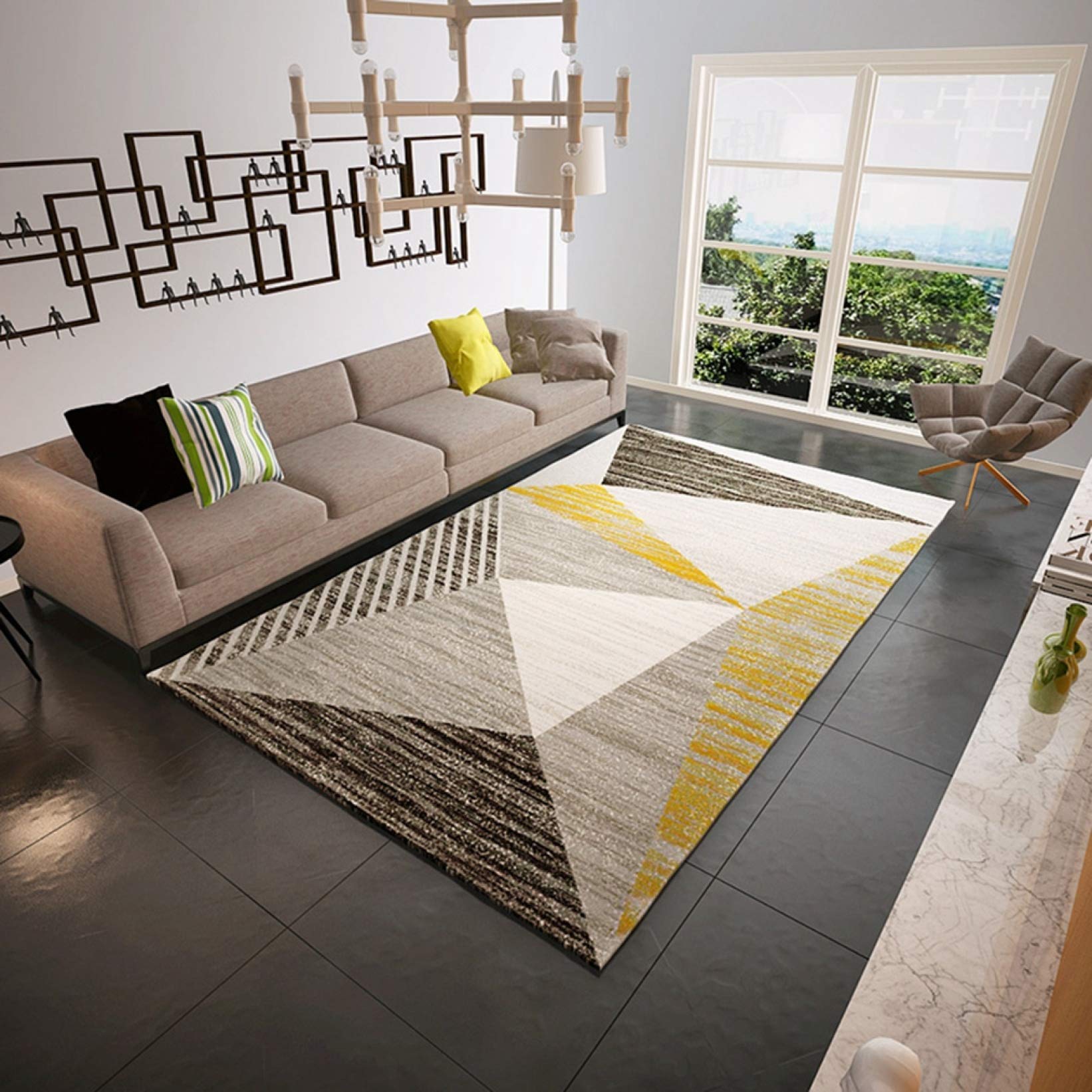 Amazon｜ラグ おしゃれ 北欧 モダン クール 絨毯 140x200cm カーペット 