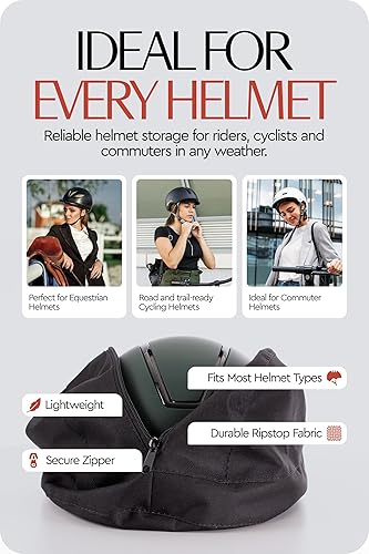 Miniatura 6 de HORZE Ecuestre Bicicleta Montar Fácil de Llevar Casco De Nylon Impermeable Caso