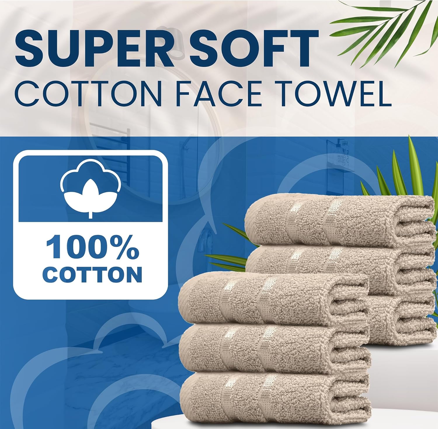 Luxury Egyptian Cotton Face Cloth Flannel Fingertip Towels Set 500 GSM Supersoft and Highly Absorbent Washcloths 30x30 cm (Teal Blue, Pack 6) (Pack 12, Plum Purple)