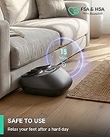 Vista 6 de Snailax Shiatsu - Masajeador de pies con calor, elegible para FSA, amasado, compresión, vibración, máquina de masaje de pies para fascitis plantar