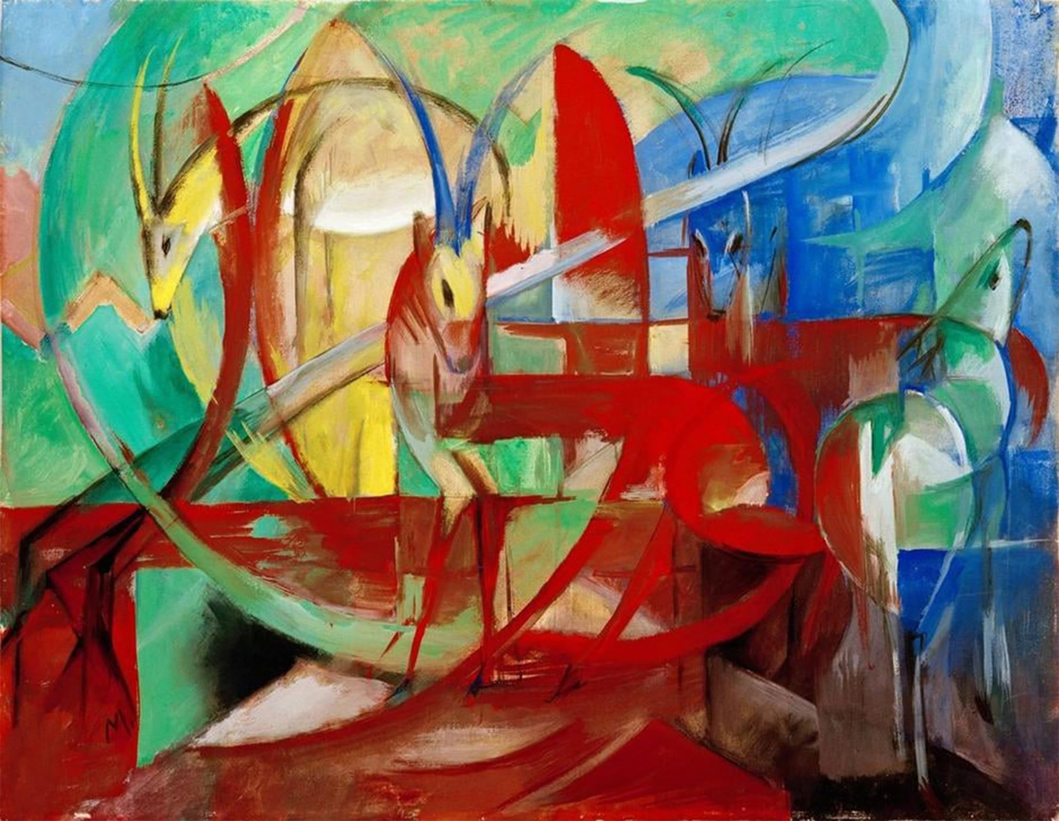 Tableau moderne pour chambre à coucher résolvant le vide mural avec art abstrait de Marc - 5