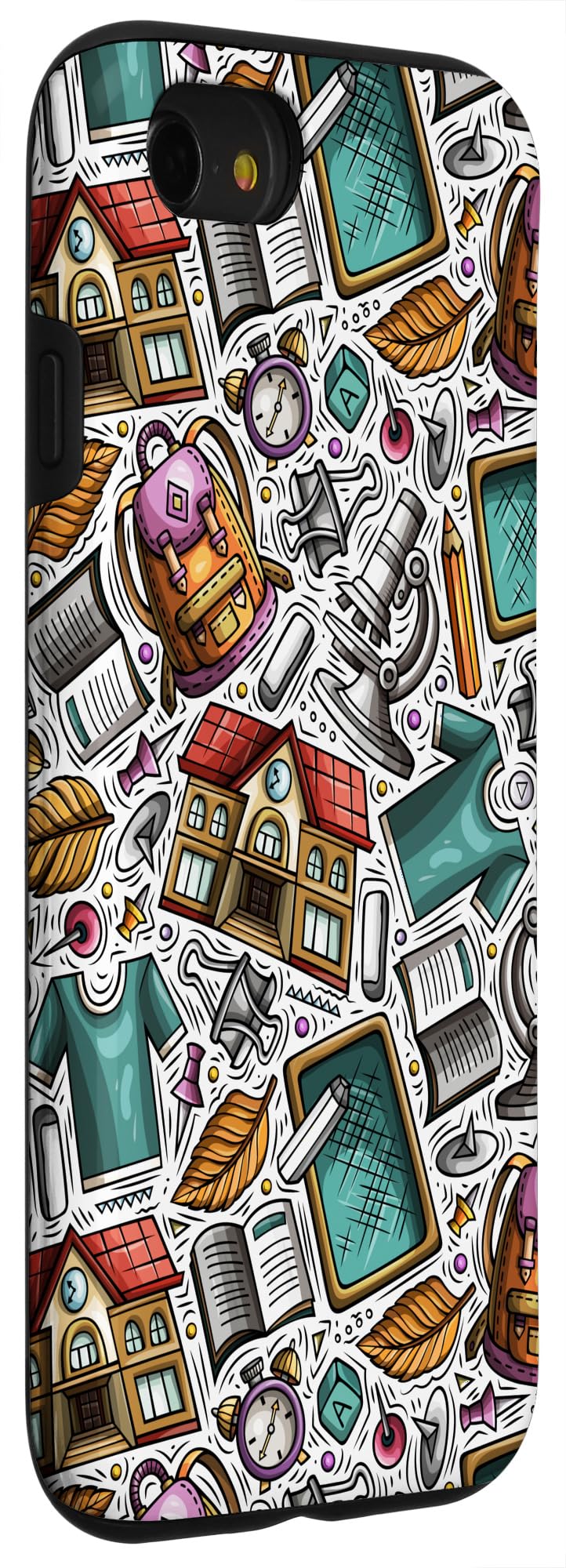 iPhone SE (2020) / 7 / 8 School Supplies Print - Teacher Pattern Case - Image 3