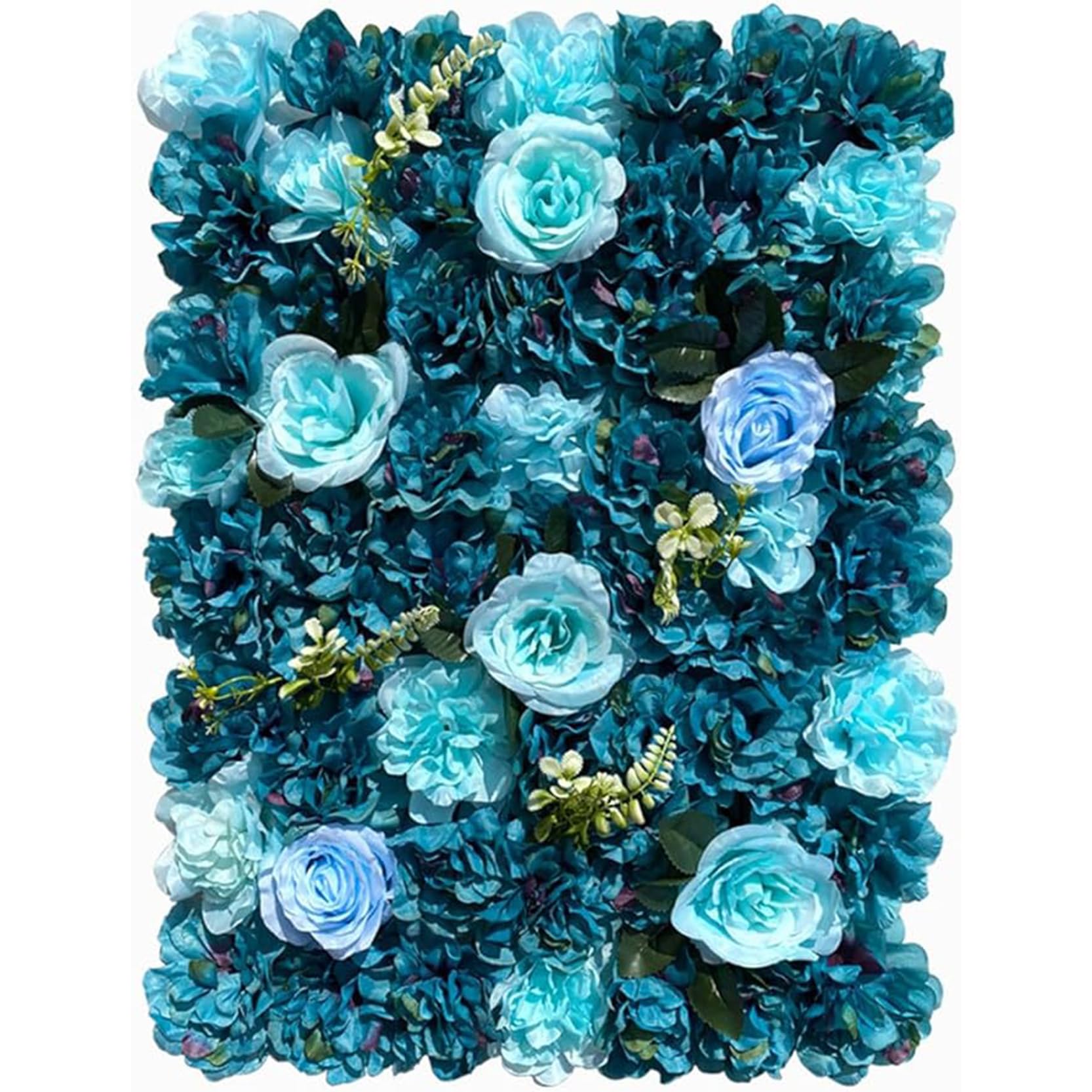 Panneau mural de fleurs artificielles pour créer un fond de scène romantique en roses
