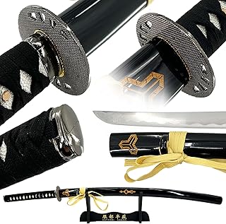 Musashi Kill Bill Katana Replica 40" - Hand-Forged 1060 Carbon Steel Blade with Display Stand