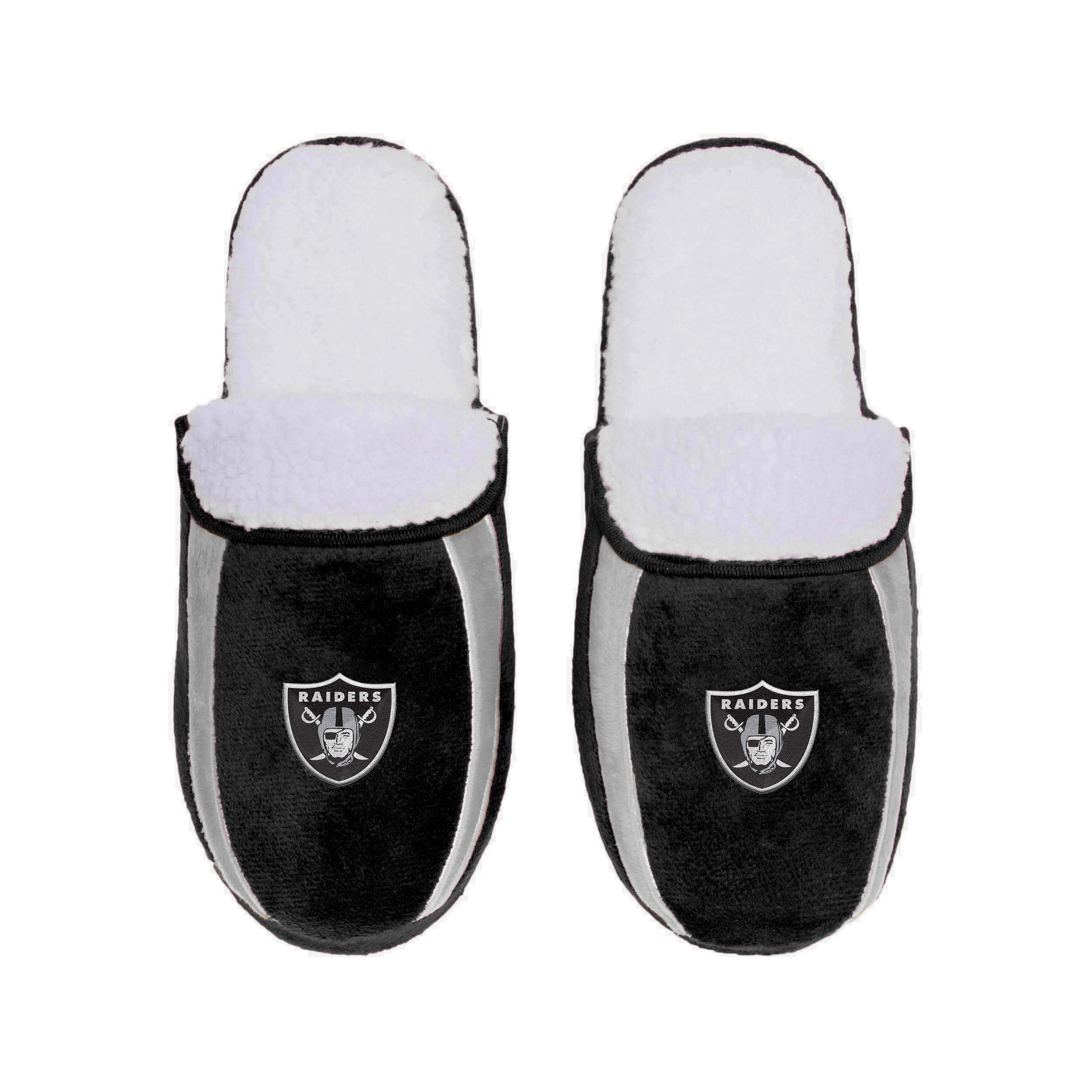 FOCO NFL Mens Football Team Logo Moccasin Slippers Shoes