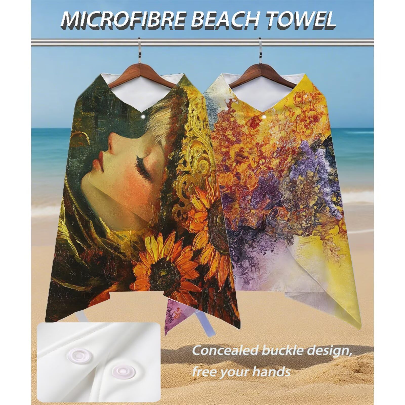 Telo Mare Asciugamano Mare Microfibra Coperta da Spiaggia Portatile da Donna Uomo Assorbente Asciugatura Rapida Anti-Sabbia Telo da Bagnocon Borsa Portaoggetti Impermeabile 200 X 100 cm Astratto B-50