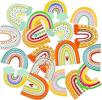 Vista 2 de 18 dijes acrílicos con estampado bohemio de arcoíris, pequeños y frescos y lindos estilo arcoíris, cuentas para manualidades, collares, pulseras