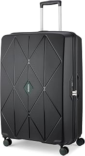 American Tourister Qubiz | Check-in Trolley Bag (80 cm) | 113 Ltrs | 360° 8 Wheel Spinner | Hard Case | Recessed TSA Lock... Price In India