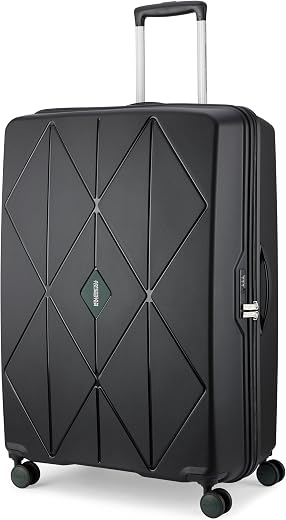American Tourister Qubiz | Check-in Trolley Bag (80 cm) | 113 Ltrs | 360° 8 Wheel Spinner | Hard Case | Recessed TSA Lock...